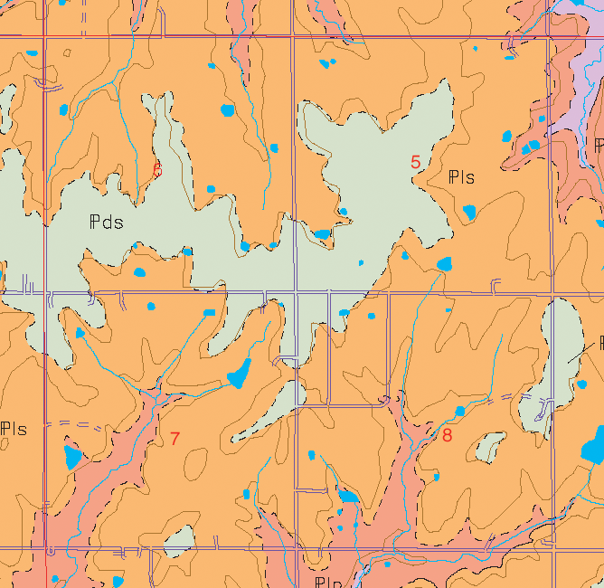 small geologic map