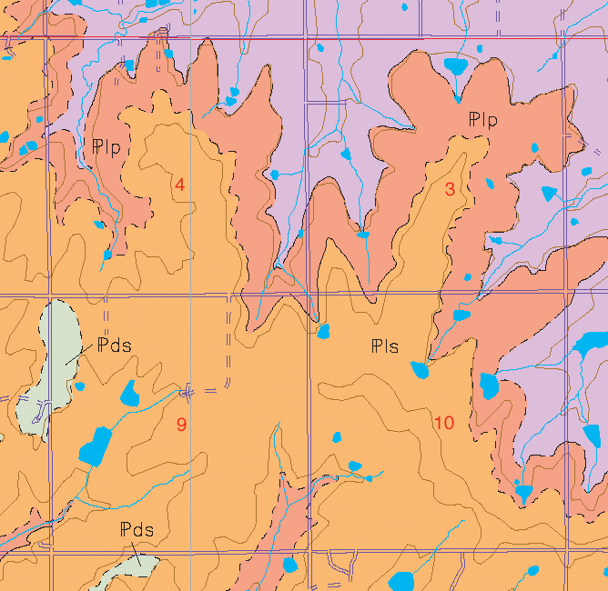 small geologic map