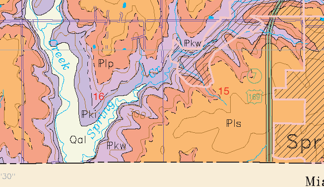 small geologic map