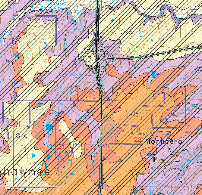 small geologic map