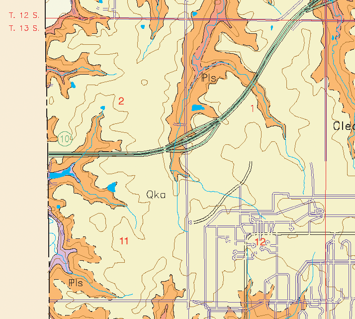 small geologic map