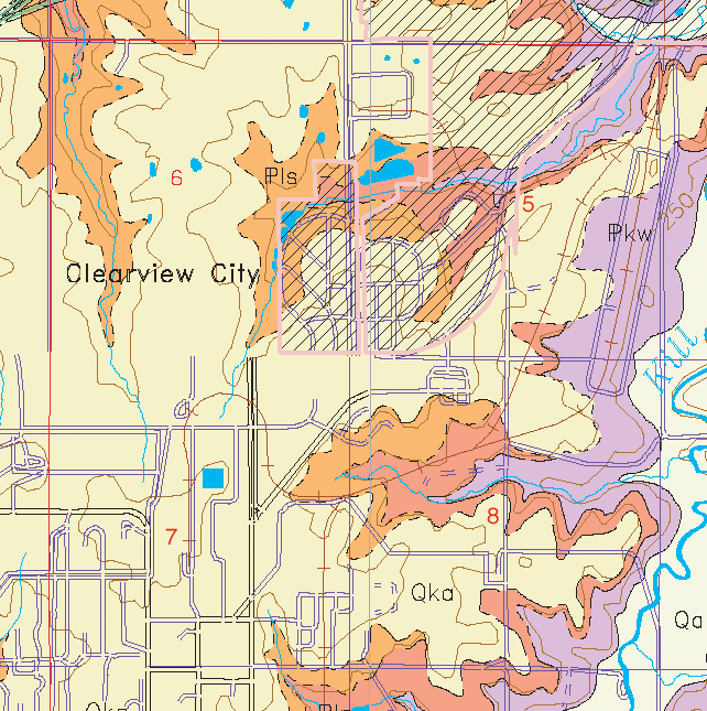 small geologic map