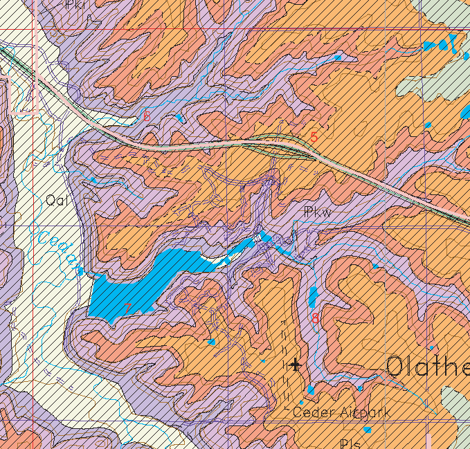 small geologic map