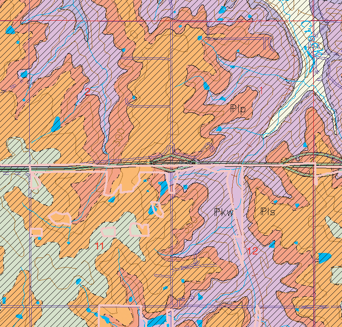 small geologic map