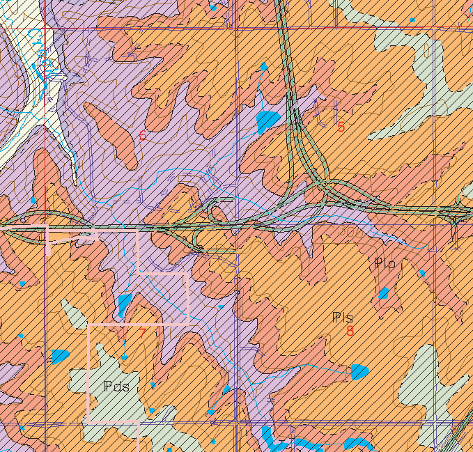 small geologic map