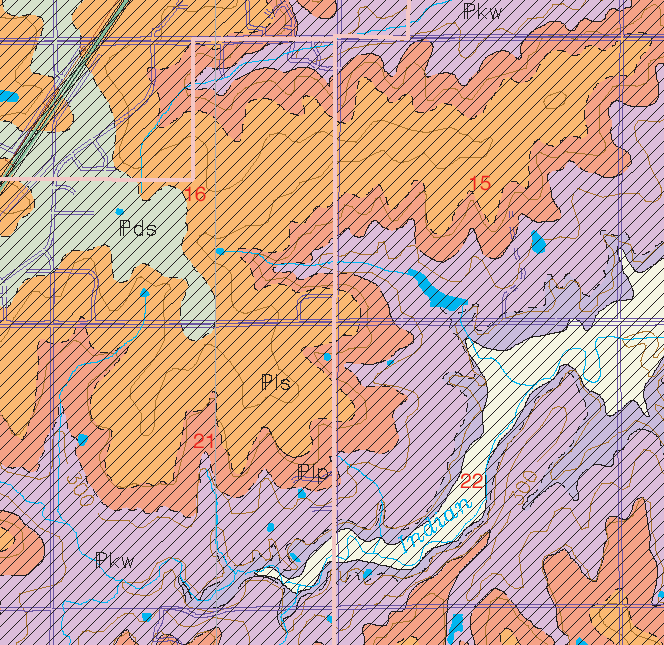 small geologic map