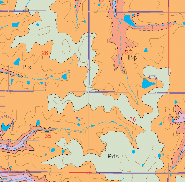 small geologic map