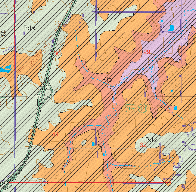 small geologic map