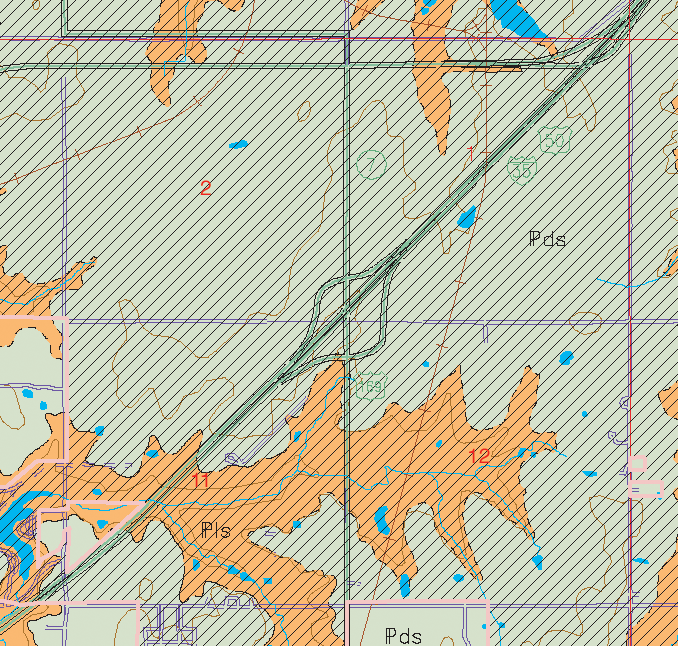 small geologic map