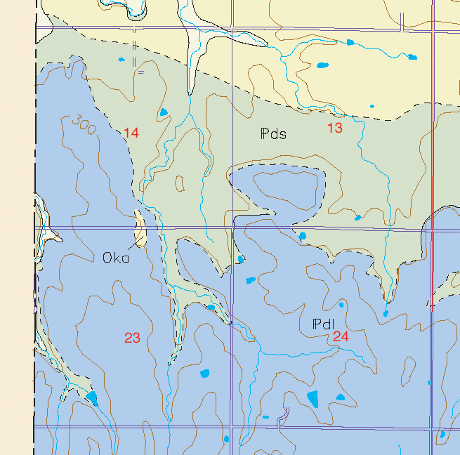 small geologic map