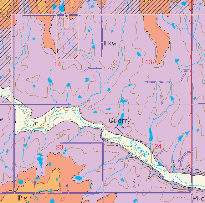 small geologic map