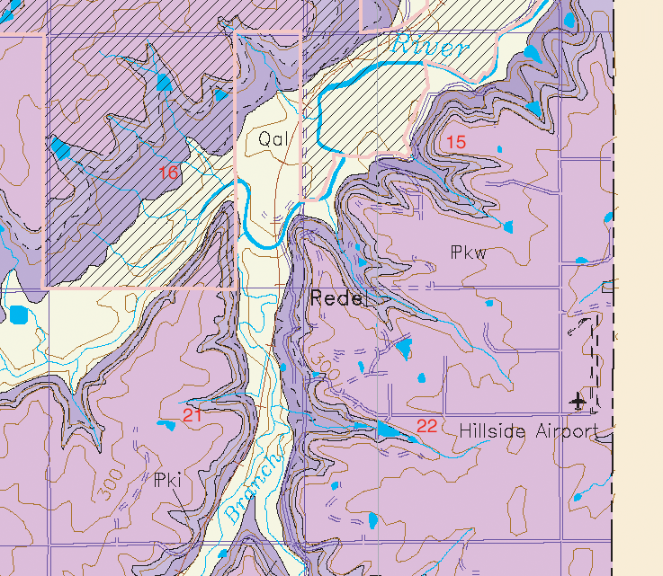 small geologic map