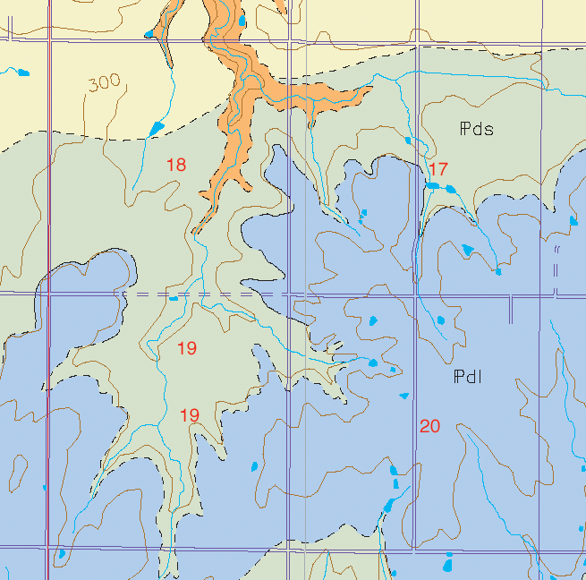 small geologic map