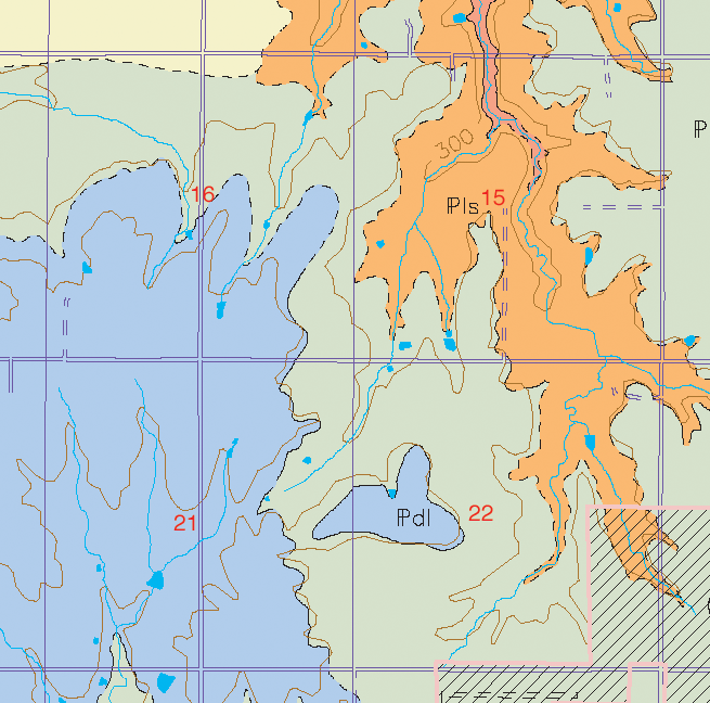 small geologic map