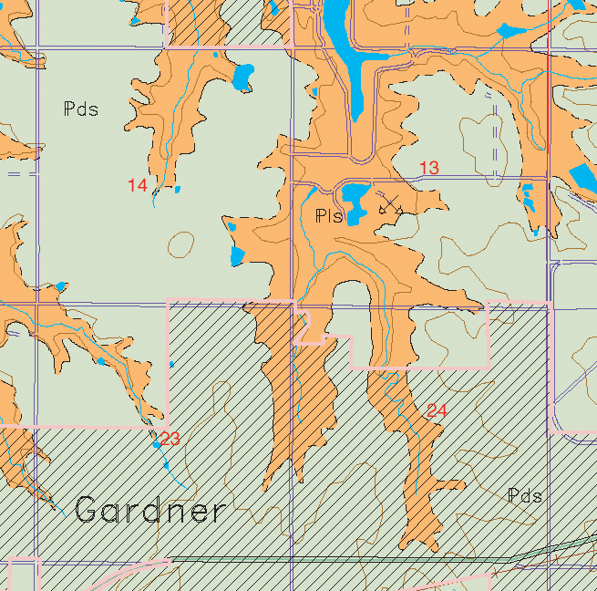 small geologic map