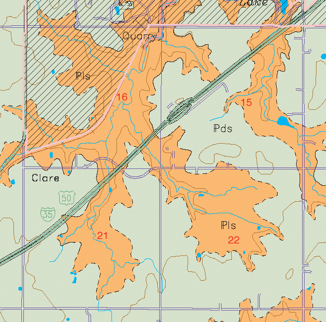 small geologic map