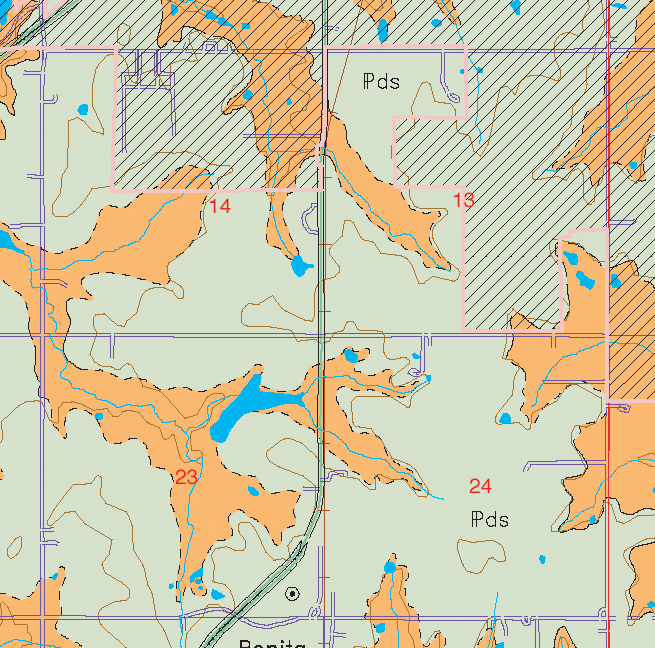 small geologic map