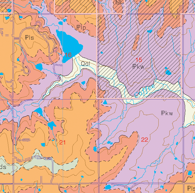 small geologic map