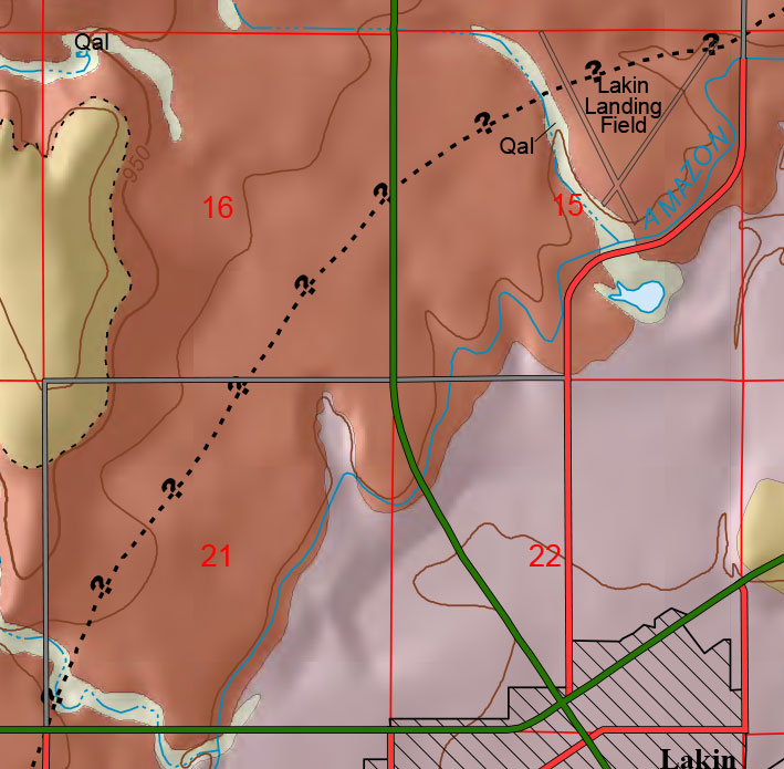 small geologic map