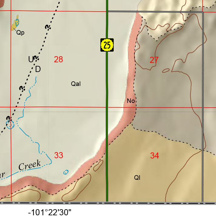 small geologic map