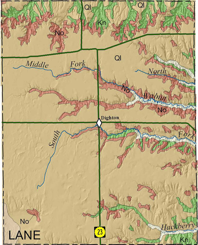Lane county geologic map