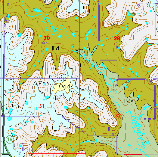 small geologc map