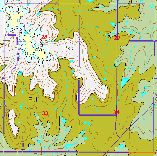 small geologc map