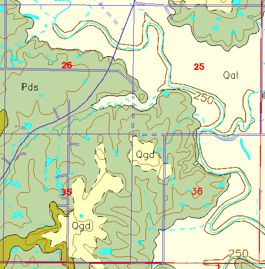 small geologc map