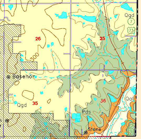 small geologc map