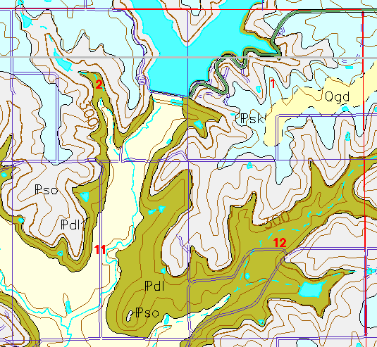 small geologc map