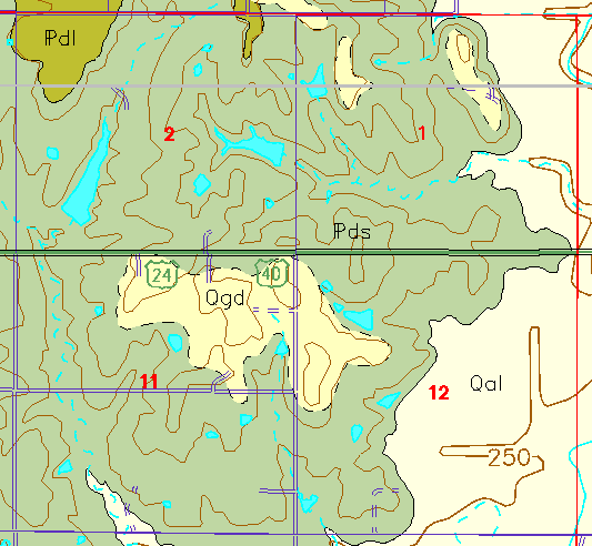 small geologc map