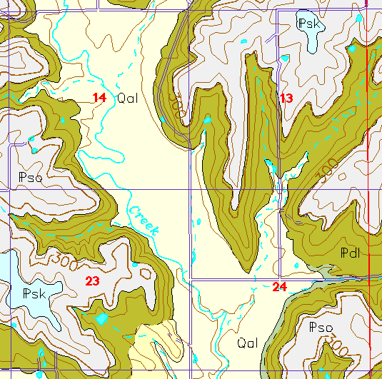 small geologc map