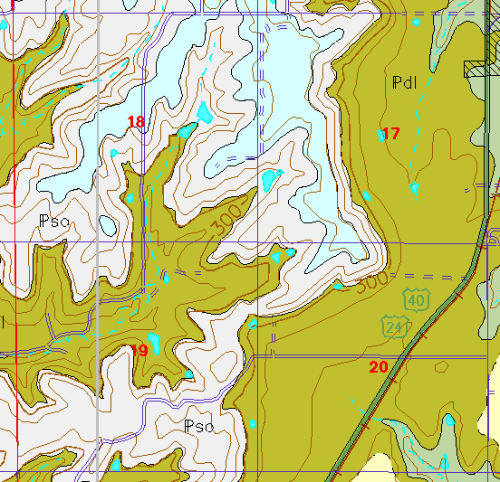 small geologc map