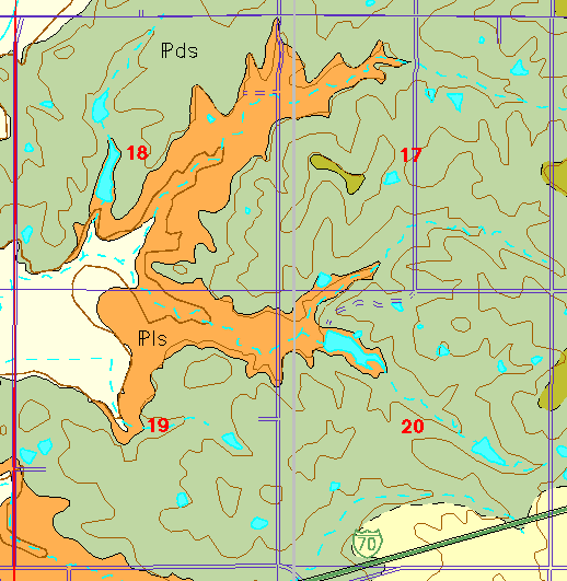 small geologc map