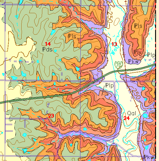 small geologc map