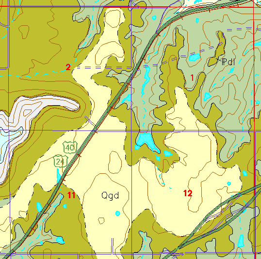 small geologc map