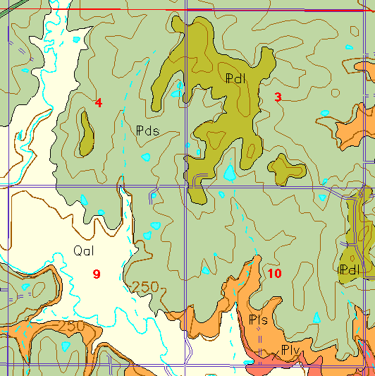 small geologc map