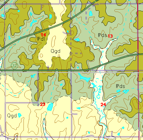 small geologc map