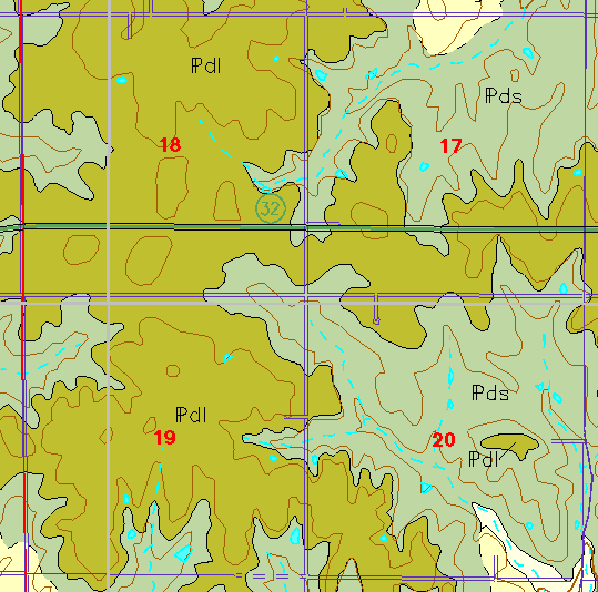 small geologc map