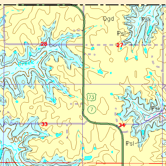 small geologc map