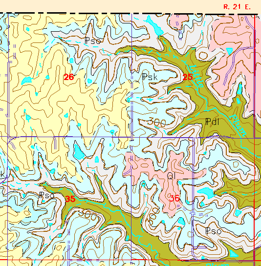 small geologc map