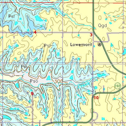 small geologc map