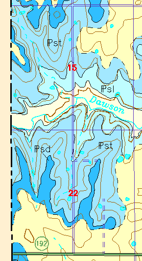 small geologc map