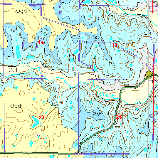 small geologc map