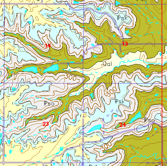 small geologc map