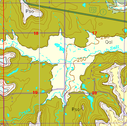 small geologc map