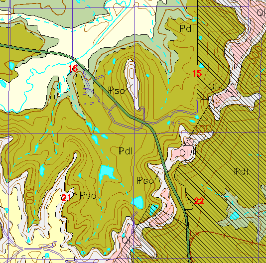 small geologc map