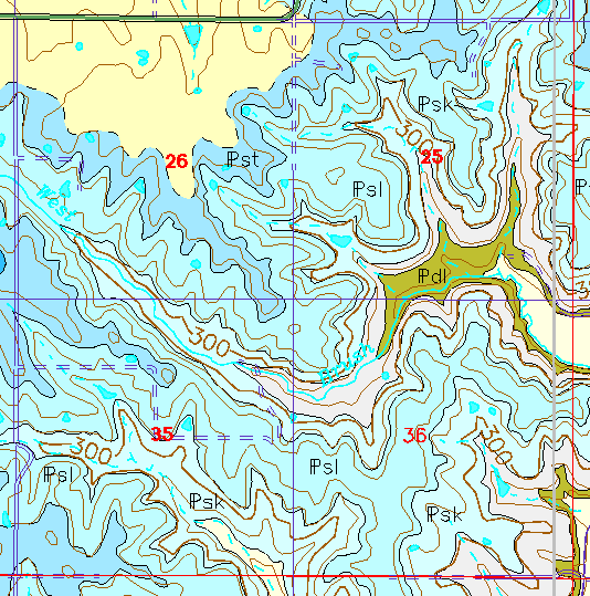 small geologc map