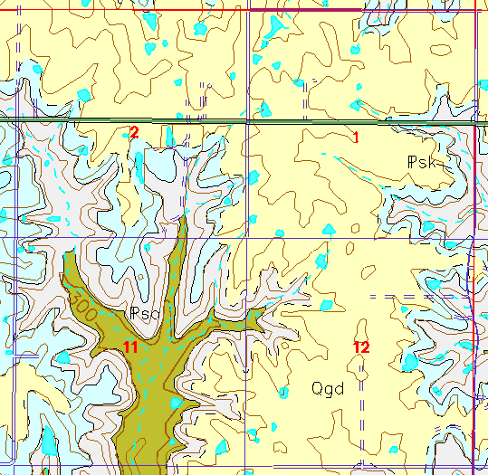 small geologc map