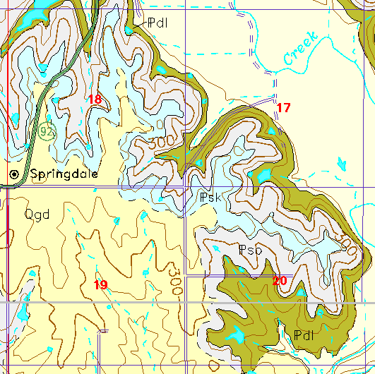 small geologc map